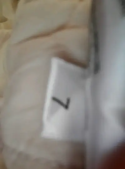 Pantalones de tela a rayas blancas - miniatura 4