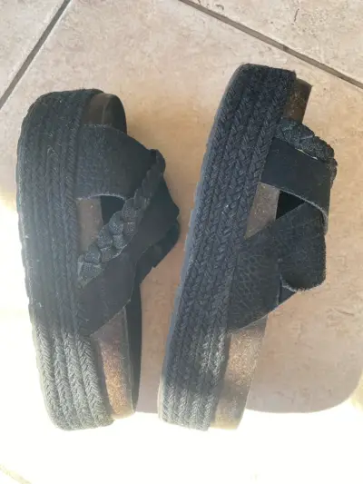 Sandalias negras talla 38 - miniatura 2