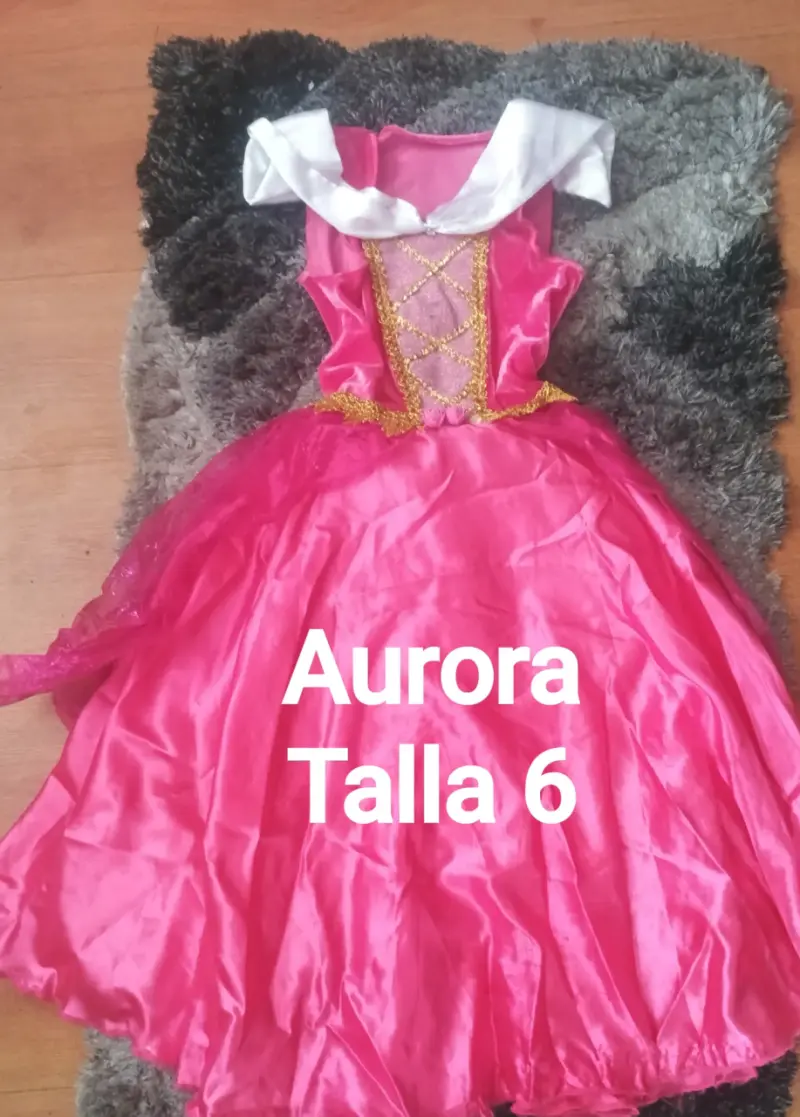 Disfraz princesa Aurora talla 6 - 1
