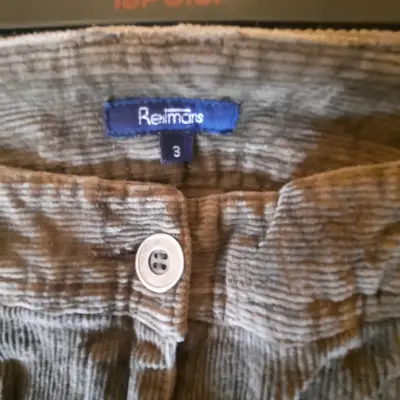 Pantalones de pana gris oscuros - miniatura 2