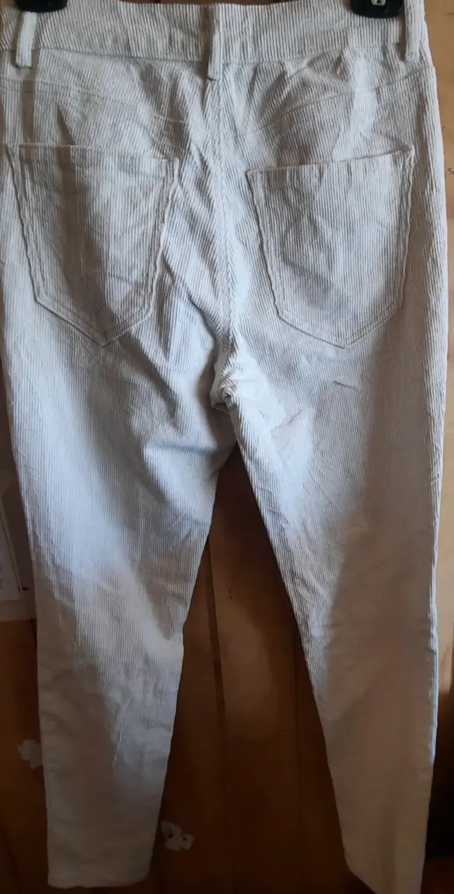 Pantalones beige de pana - 3
