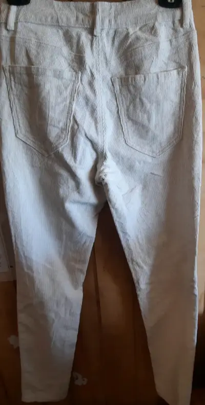 Pantalones beige de pana - miniatura 3