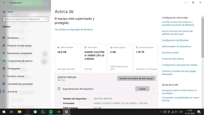 PC Gamer RTX 3050 6GB - 3
