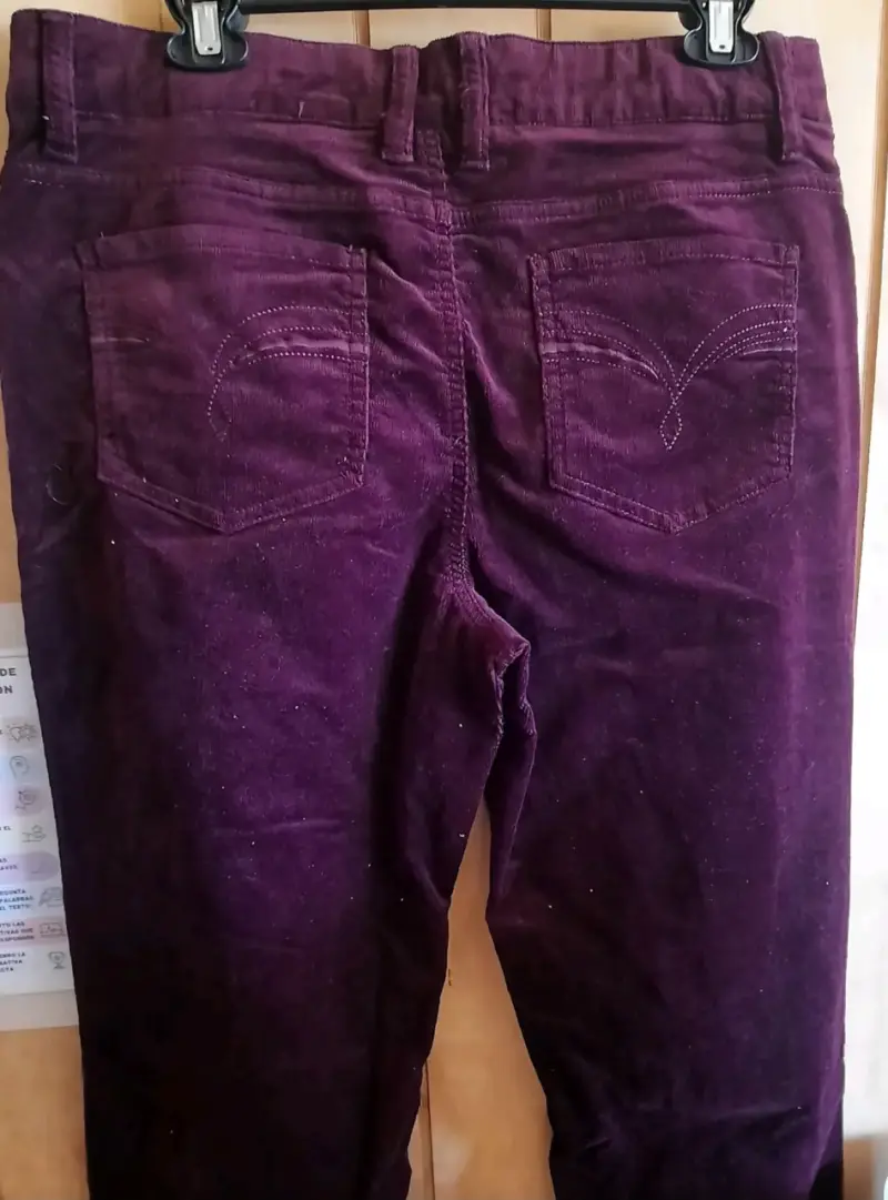 Jeans de terciopelo morado - 3