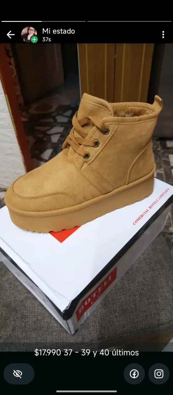 Botines color camel con plataforma