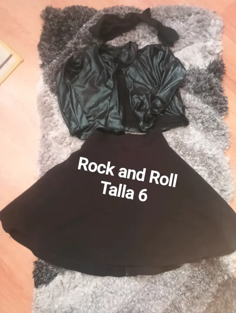 Conjunto rockero negro talla 6