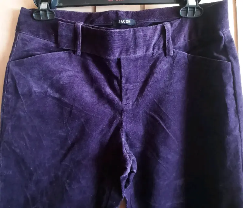 Pantalones morados de terciopelo - 2