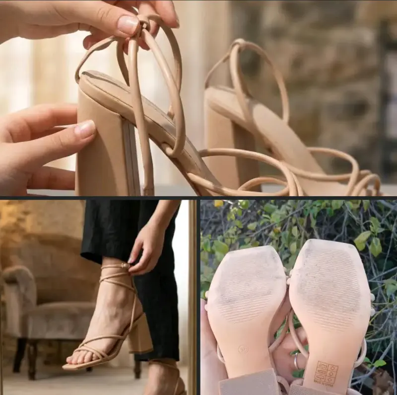 Sandalias GOTTA originales taco alto - 4