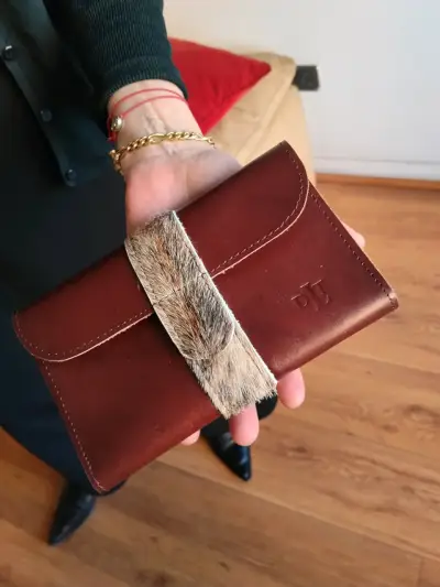 Billetera 100% cuero marrón - miniatura 2