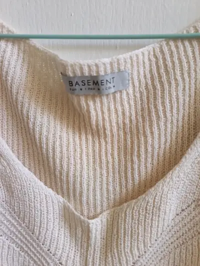Top tejido beige Basement - miniatura 2