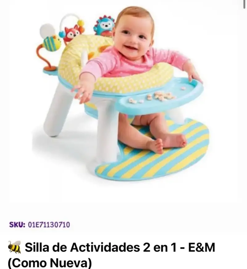 Silla de actividades 2 en 1