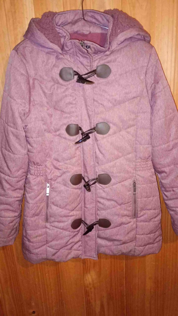 Abrigo acolchado color malva - 3