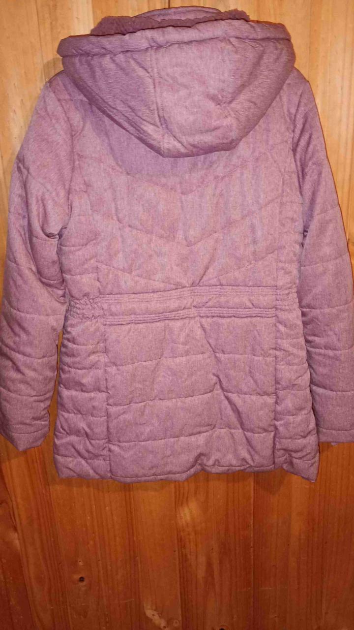 Abrigo acolchado color malva - 5
