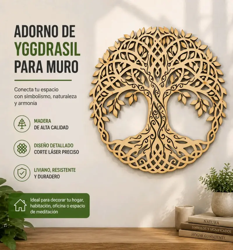 Adorno de Yggdrasil para muro