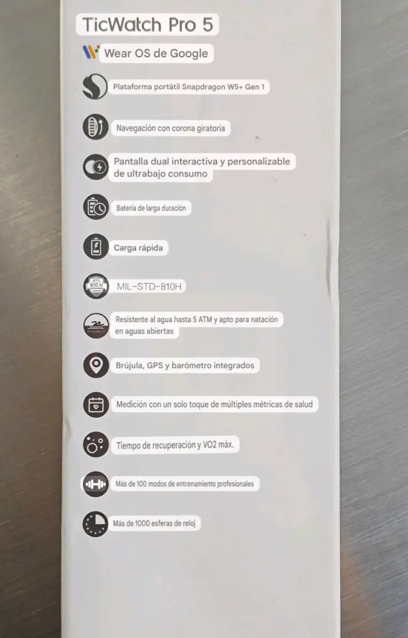 TicWatch Pro 5 nuevo - 2