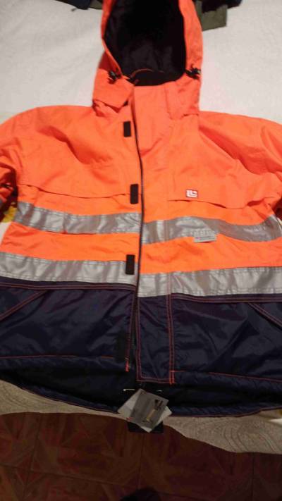 Chaqueta de seguridad reflectante naranja - miniatura 2