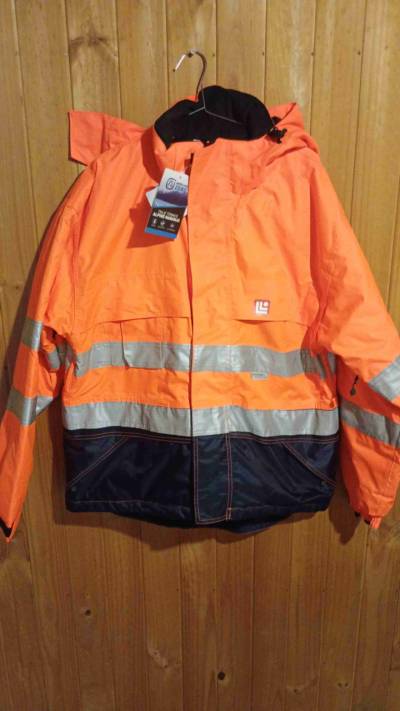 Chaqueta de seguridad reflectante naranja - miniatura 3