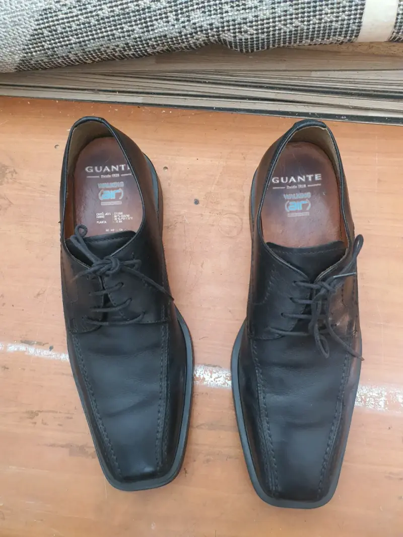 Zapatos de cuero negro numero 41 - 1