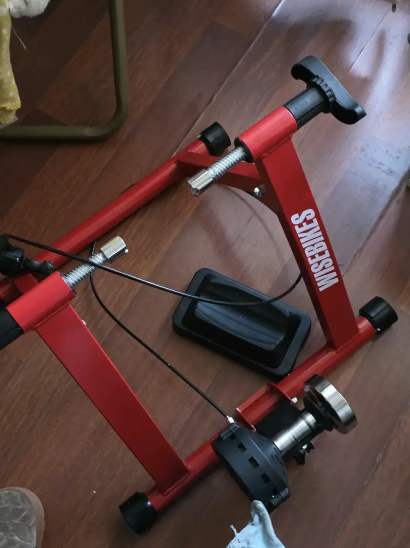 Rodillo para bicicleta Wisbikes rojo