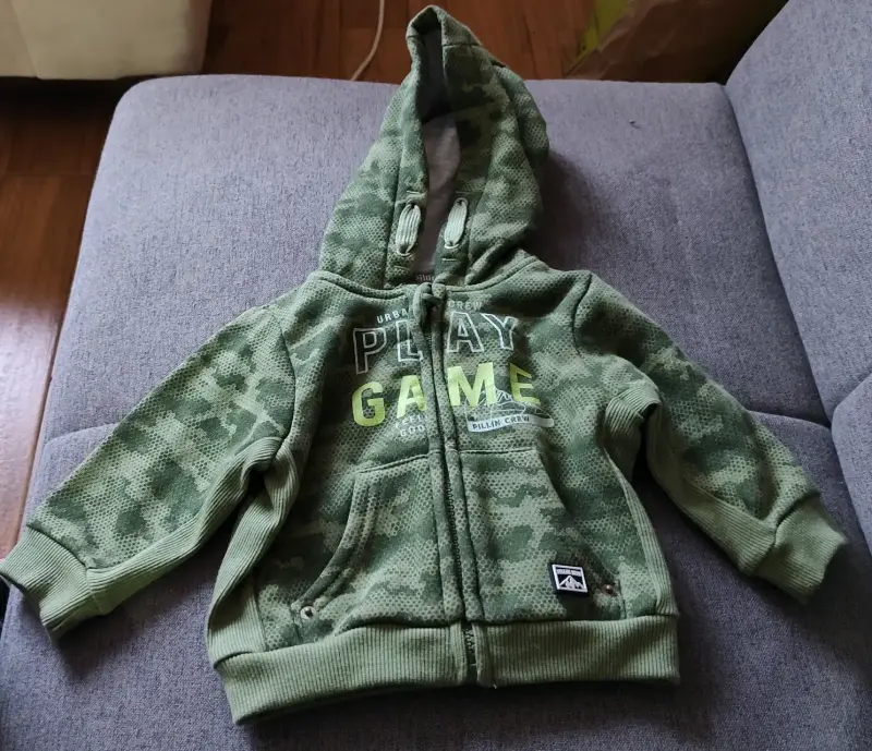 Conjunto infantil camuflado verde - 3