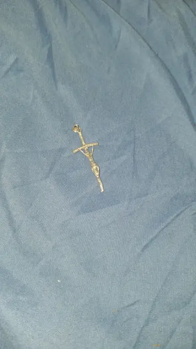 Colgante crucifijo plata 925 - miniatura 2