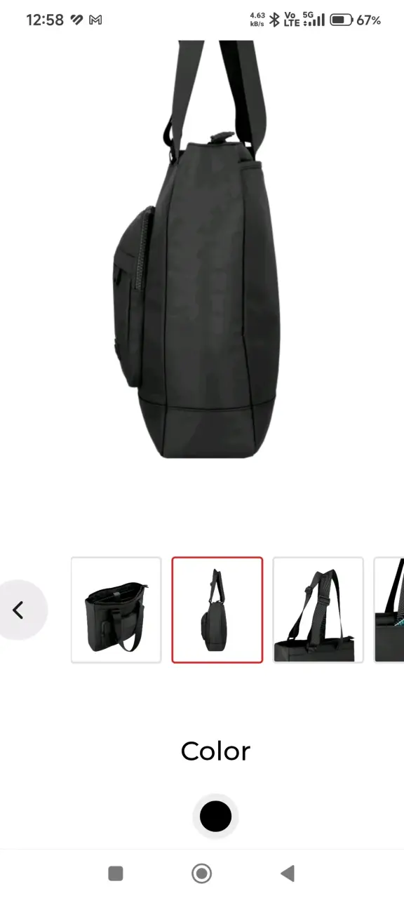 Bolso tote negro Xtrem - 3