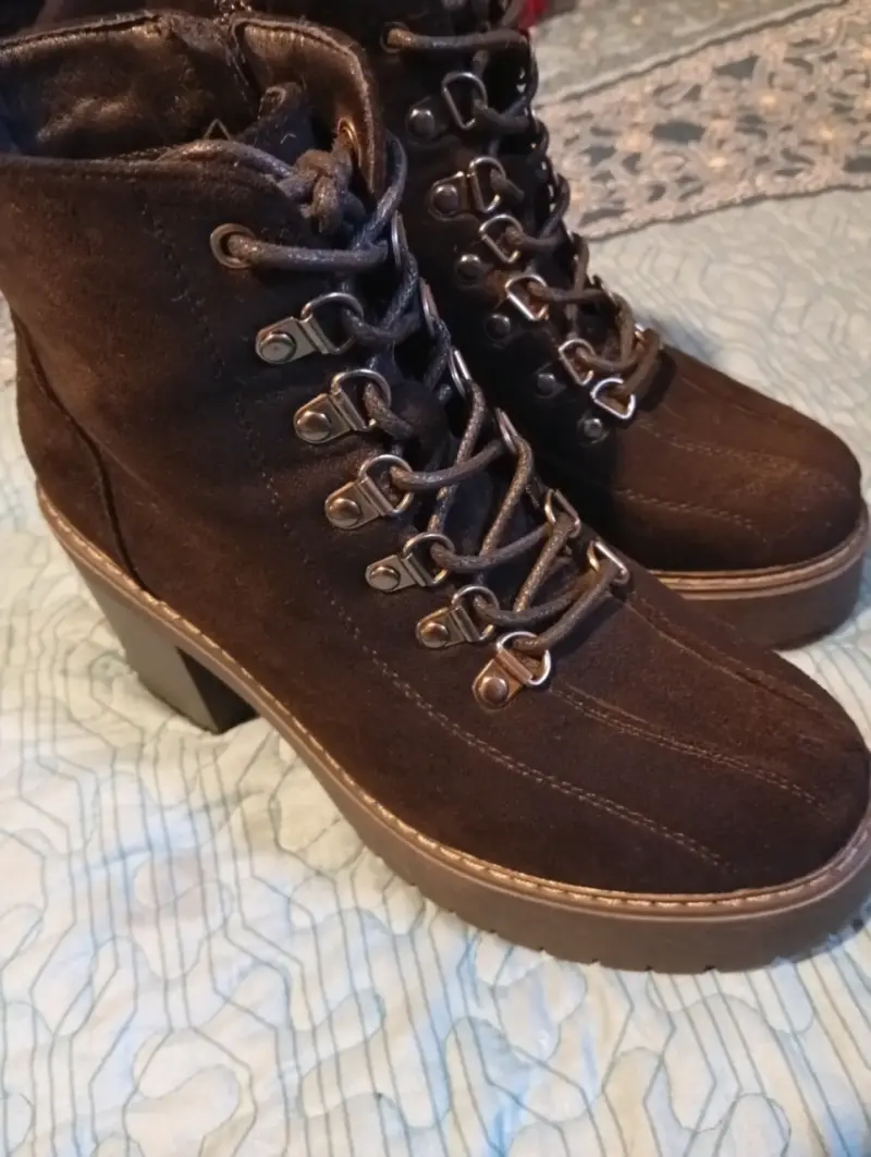 Botines negro gamuza - 1