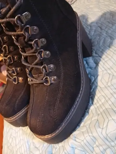 Botines negro gamuza - miniatura 2