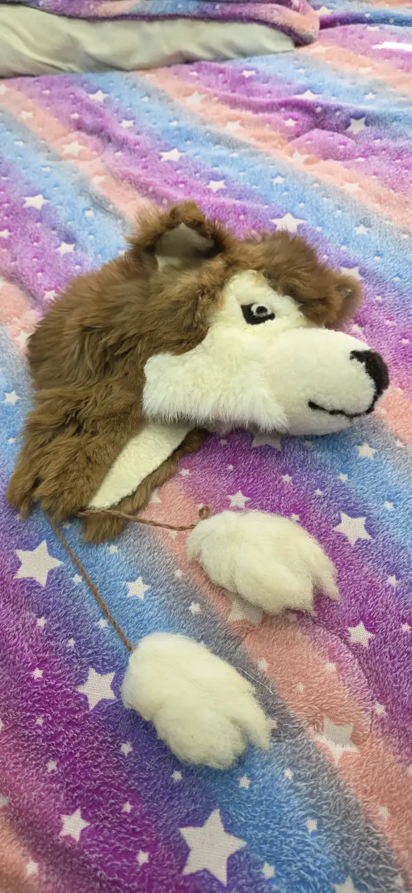 Gorro peludo lobo - 6
