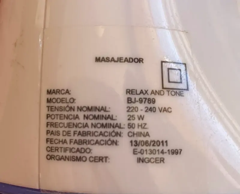 Masajeador Relax And Tone - 1