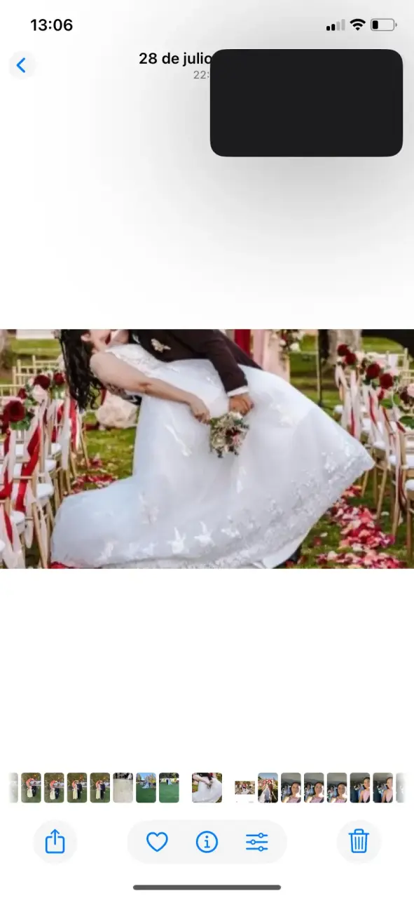 Vestido de novia blanco elegante con encaje estilo - 3