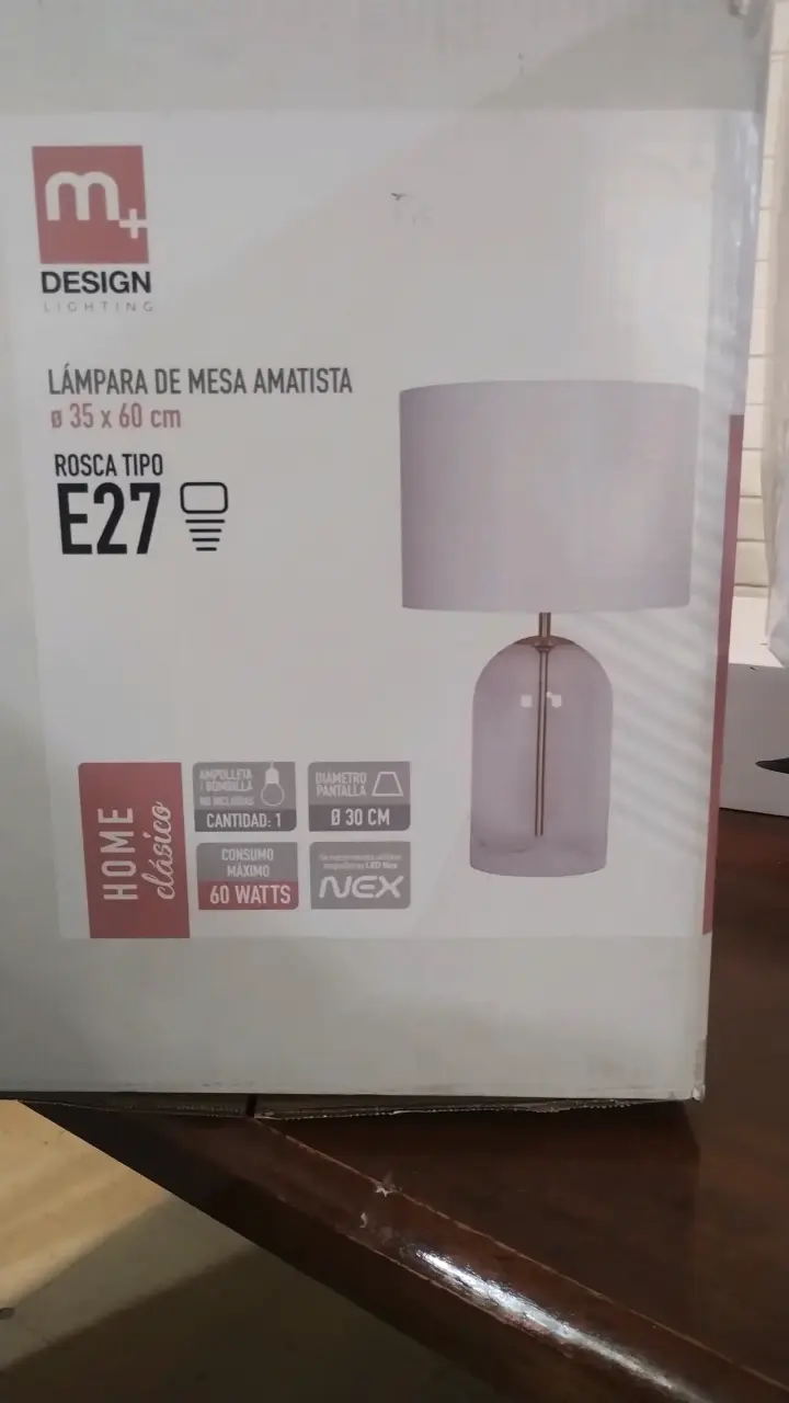 Lámpara de mesa amatista - 1