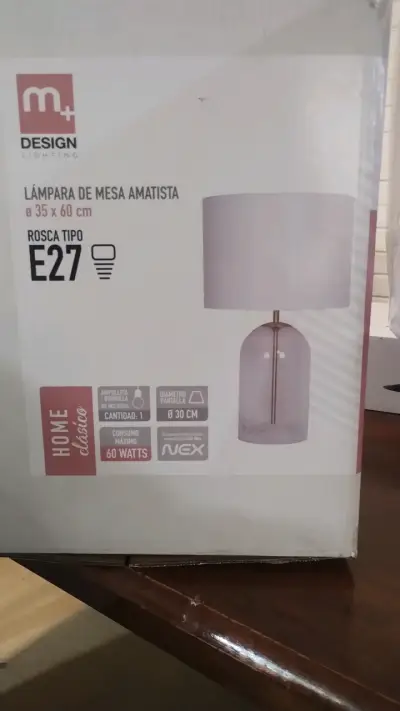 Lámpara de mesa amatista - miniatura 1