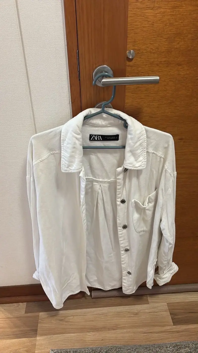 Camisa blanca de mujer ZARA