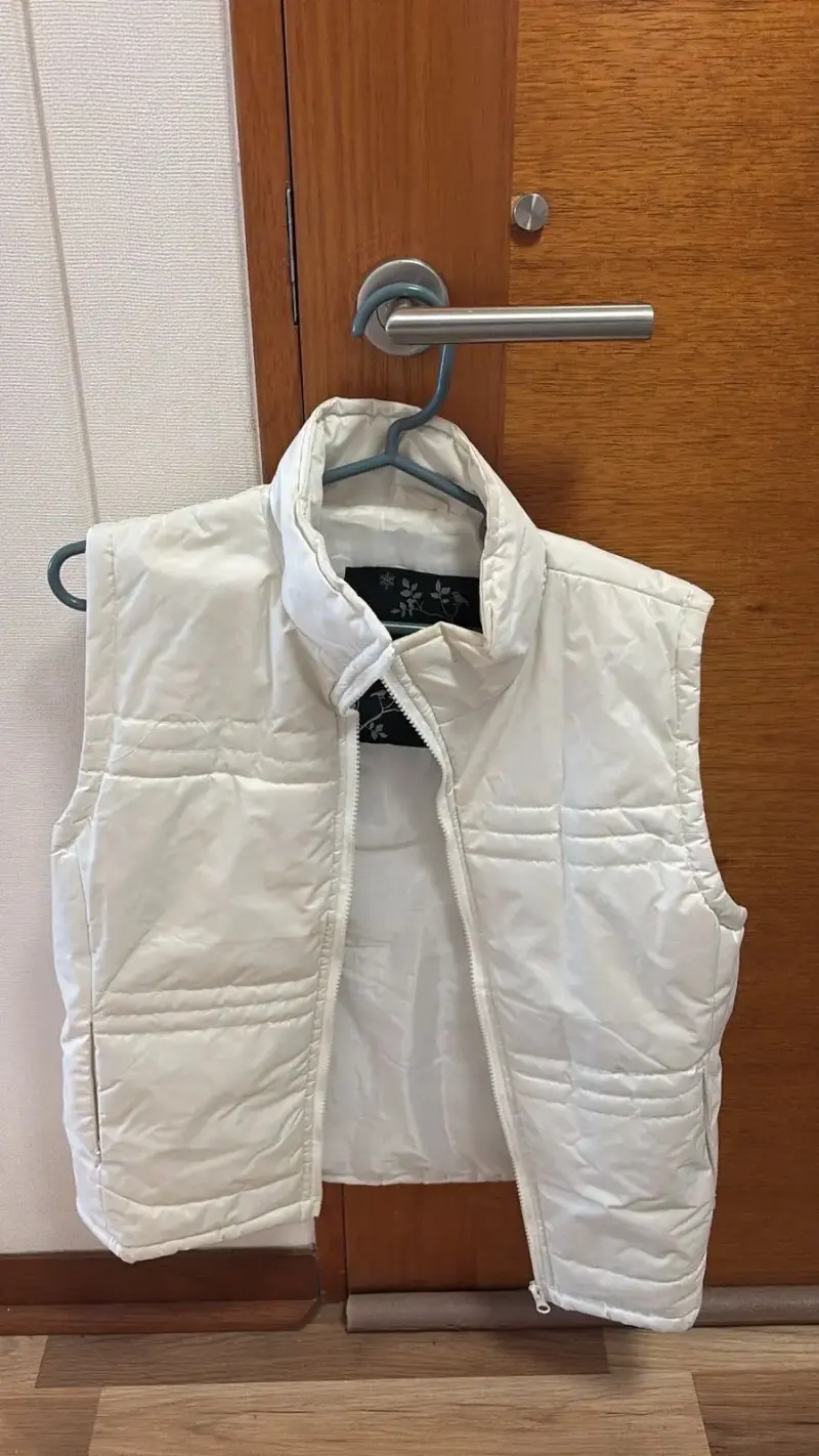 Chaqueta acolchada blanca