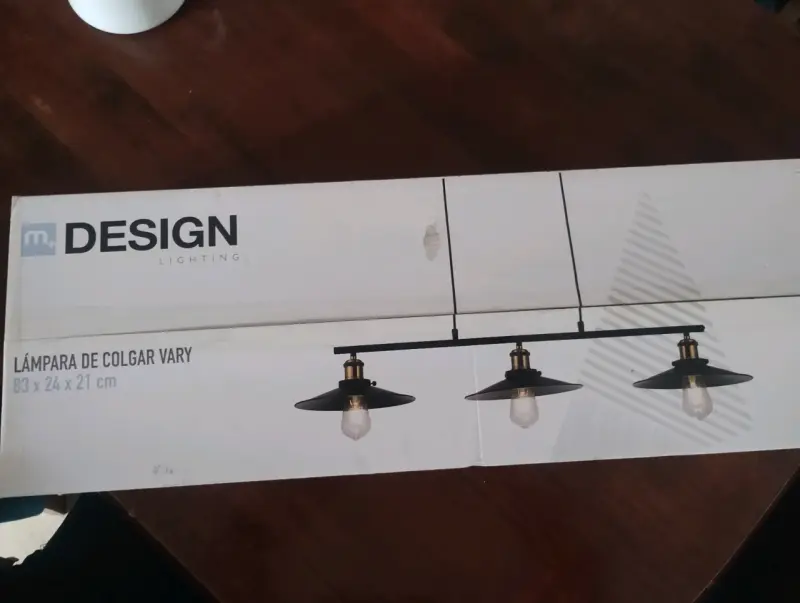 Lámpara de colgar negra Vary - 1