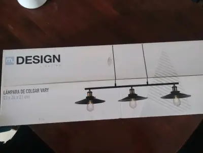 Lámpara de colgar negra Vary - miniatura 1