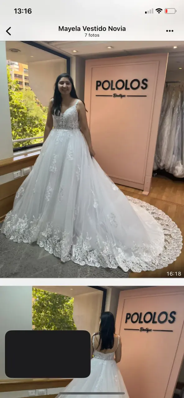 Vestido de novia blanco elegante con encaje estilo - 8