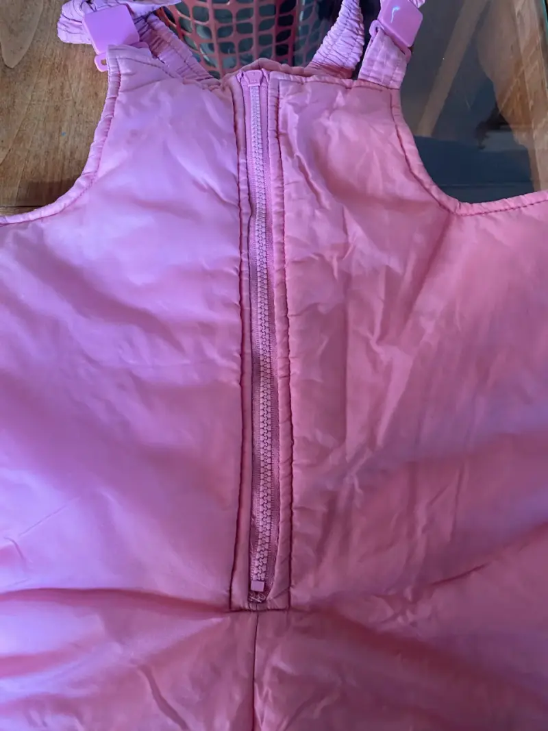 Mono de nieve rosado para niña - 4