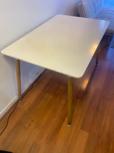 Mesa blanca rectangular - miniatura 2