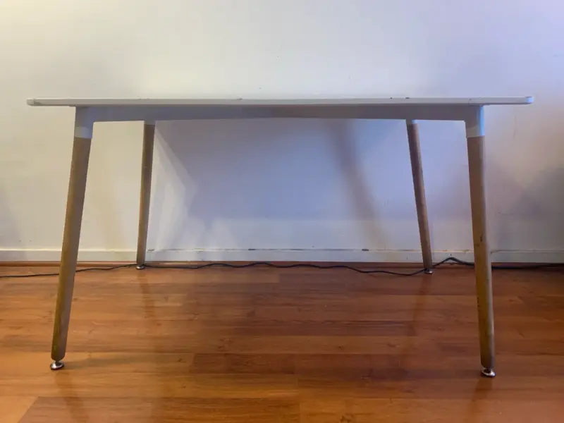 Mesa blanca rectangular - 3