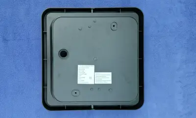 Lampara Techo Cuadrada Negra - miniatura 3