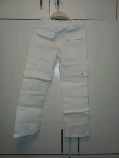 Pantalones cargo blancos - miniatura 1