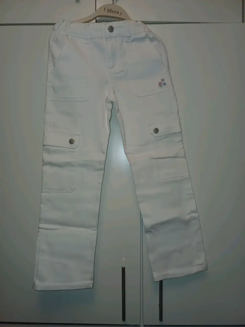 Pantalones cargo blancos - 7