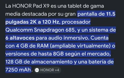 Tablet HONOR Pad X9 8+128GB - miniatura 2