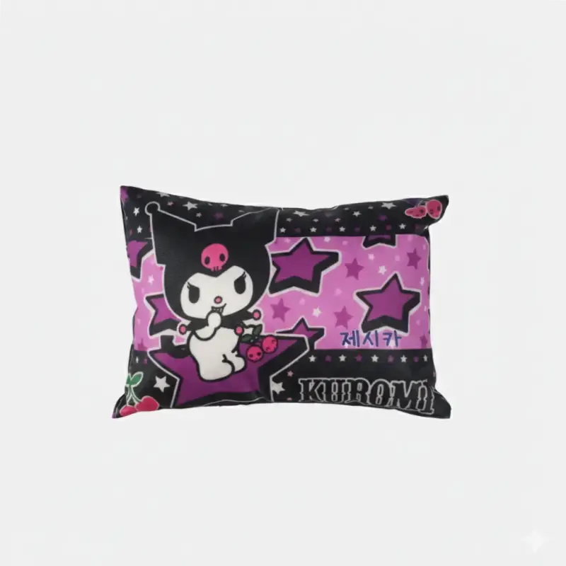 Cojín Kuromi morado decorativo