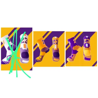 Calcetines deportivos coloridos NBA - miniatura 1