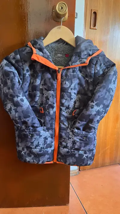Chaqueta infantil camuflaje gris - miniatura 1