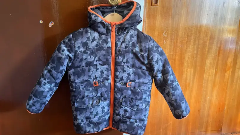 Chaqueta infantil camuflaje gris - 3