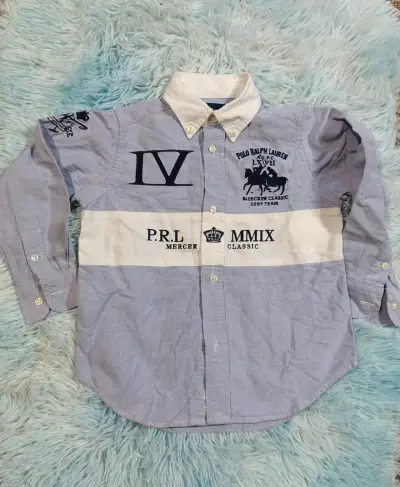 Camisas de niños Polo Ralph Lauren azul - miniatura 1